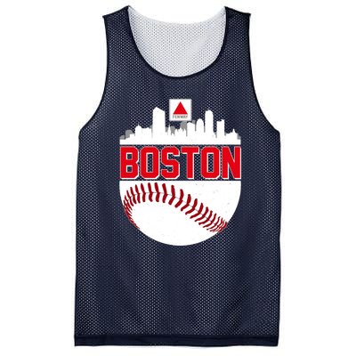 Boston Skyline Fenway Baseball Sports Logo Mesh Reversible Basketball Jersey Tank