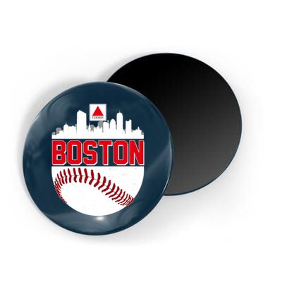 Boston Skyline Fenway Baseball Sports Logo Magnet