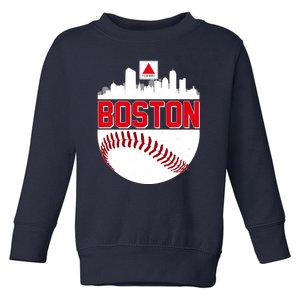 Boston Skyline Fenway Baseball Sports Logo Toddler Sweatshirt