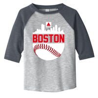 Boston Skyline Fenway Baseball Sports Logo Toddler Fine Jersey T-Shirt