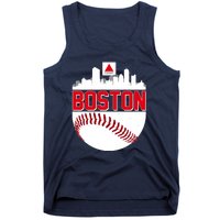 Boston Skyline Fenway Baseball Sports Logo Tank Top