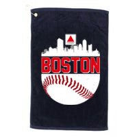 Boston Skyline Fenway Baseball Sports Logo Platinum Collection Golf Towel