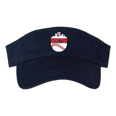 Boston Skyline Fenway Baseball Sports Logo Valucap Bio-Washed Visor