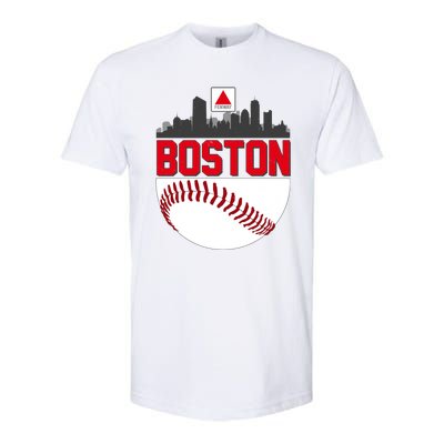 Boston Skyline Fenway Baseball Sports Logo Softstyle® CVC T-Shirt