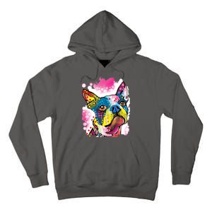 Boston Terrier Face Trippy Dog Tall Hoodie