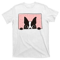 Boston Terrier Peeking T-Shirt