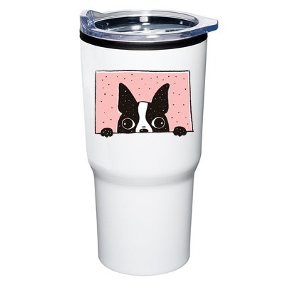 Boston Terrier Peeking Tumbler