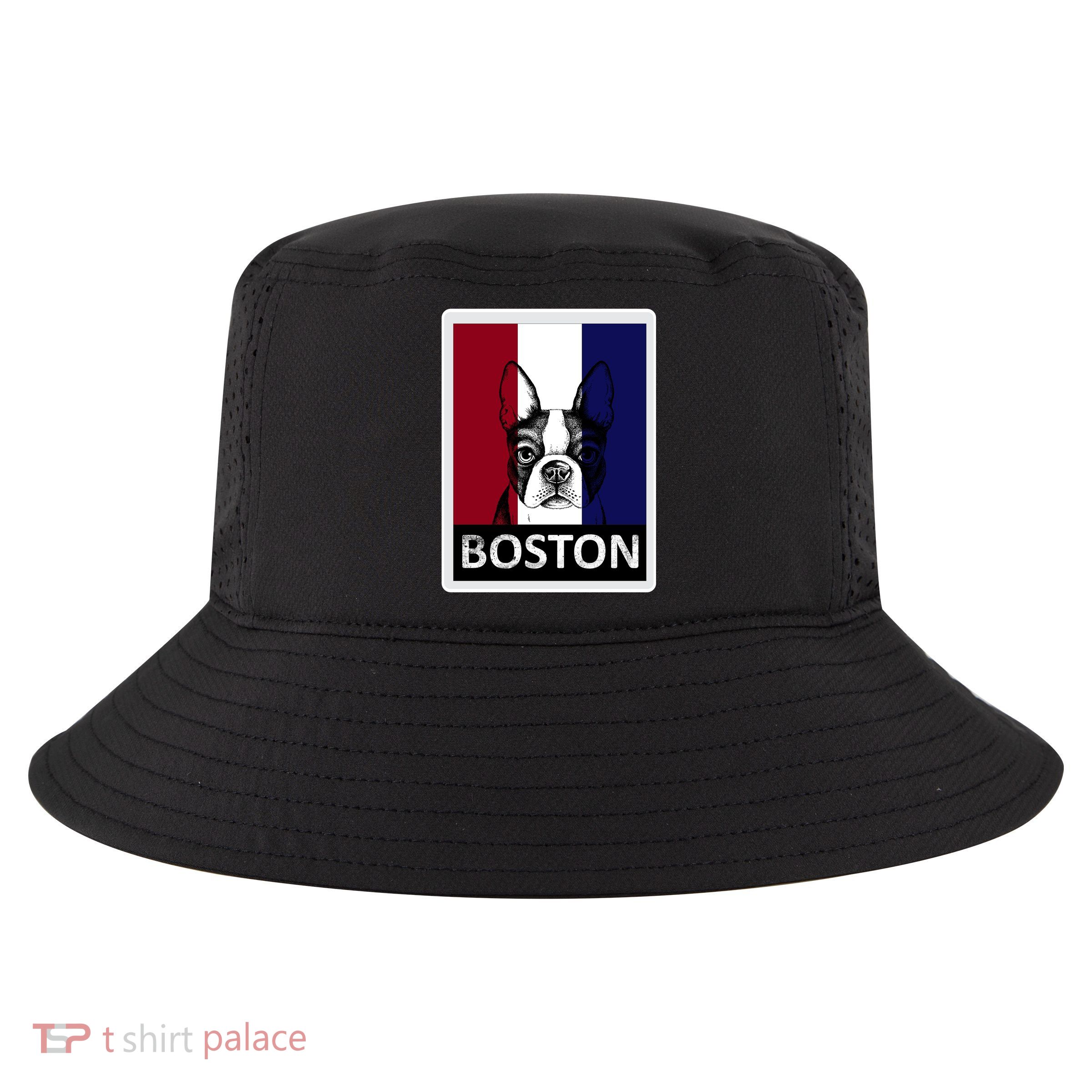 Boston Terrier Portrait  Cool Comfort Performance Bucket Hat
