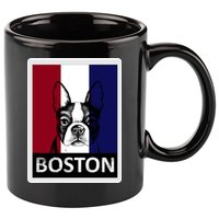 Boston Terrier Portrait  11oz C Handle Ceramic Mug