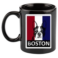 Boston Terrier Portrait  11oz C Handle Ceramic Mug