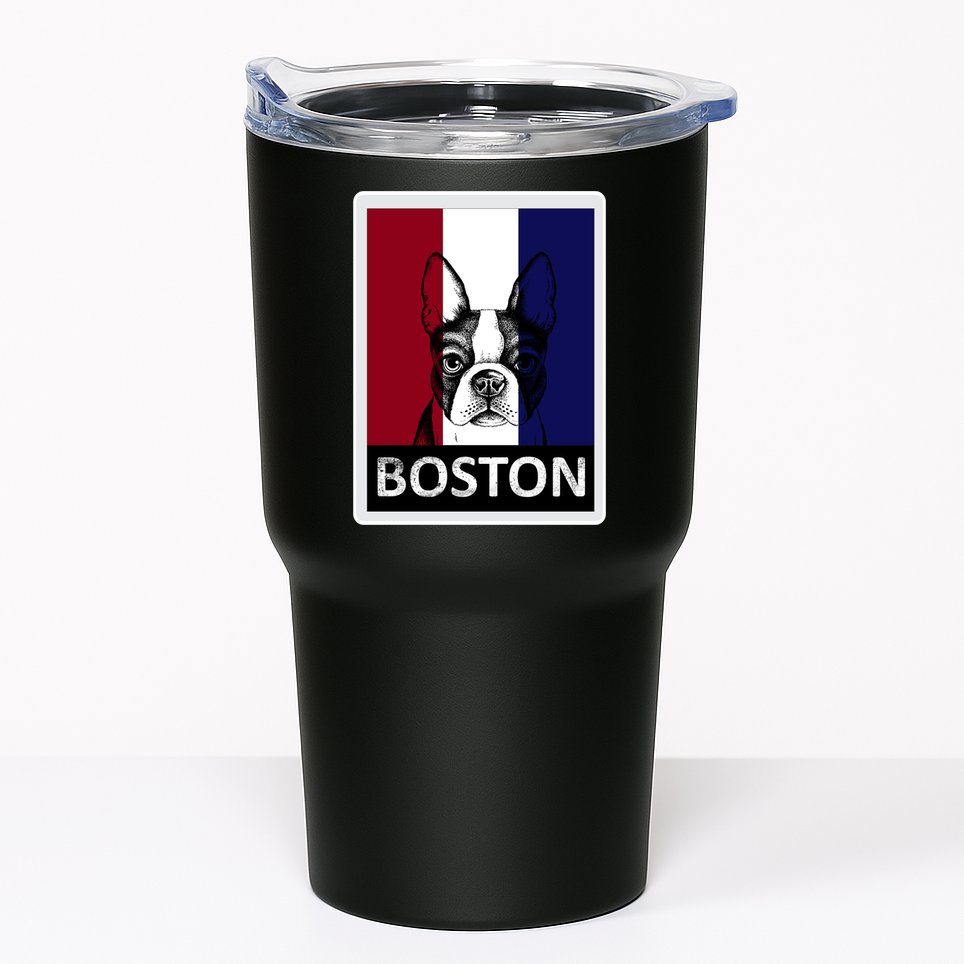 Boston Terrier Portrait  Tumbler