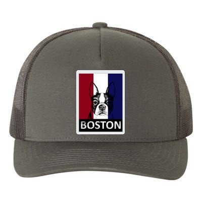 Boston Terrier Portrait  Yupoong Adult 5-Panel Trucker Hat