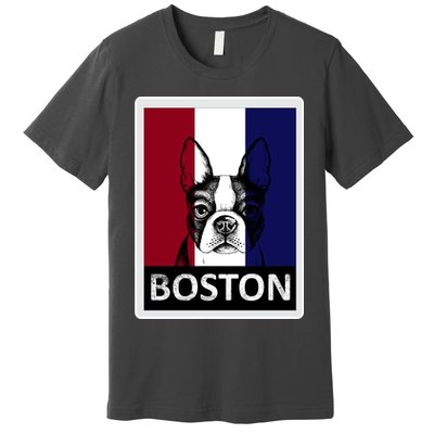 Boston Terrier Portrait  Premium T-Shirt