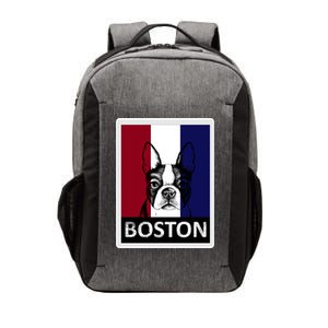 Boston Terrier Portrait  Vector Backpack