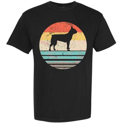 Boston Terrier Retro Sun Garment-Dyed Heavyweight T-Shirt