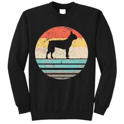 Boston Terrier Retro Sun Sweatshirt
