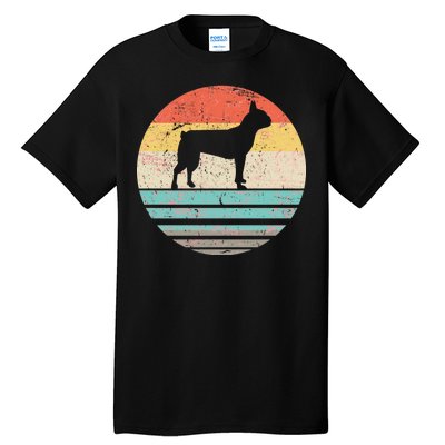 Boston Terrier Retro Sun Tall T-Shirt