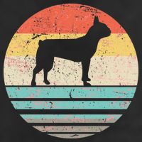 Boston Terrier Retro Sun 11oz C Handle Ceramic Mug