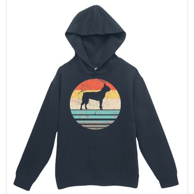 Boston Terrier Retro Sun Urban Pullover Hoodie