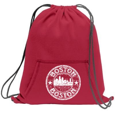 Boston Vintage Logo Sweatshirt Cinch Pack Bag