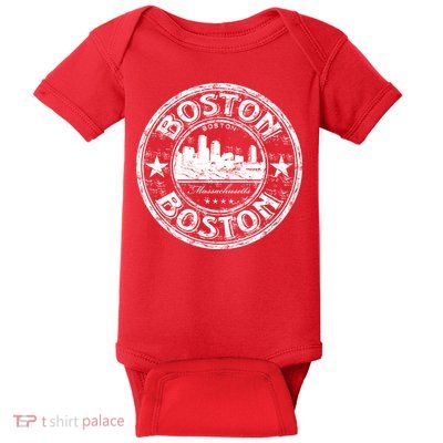 Boston Vintage Logo Baby Bodysuit