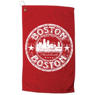 Boston Vintage Logo Platinum Collection Golf Towel