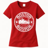 Boston Vintage Logo Womens T-Shirt
