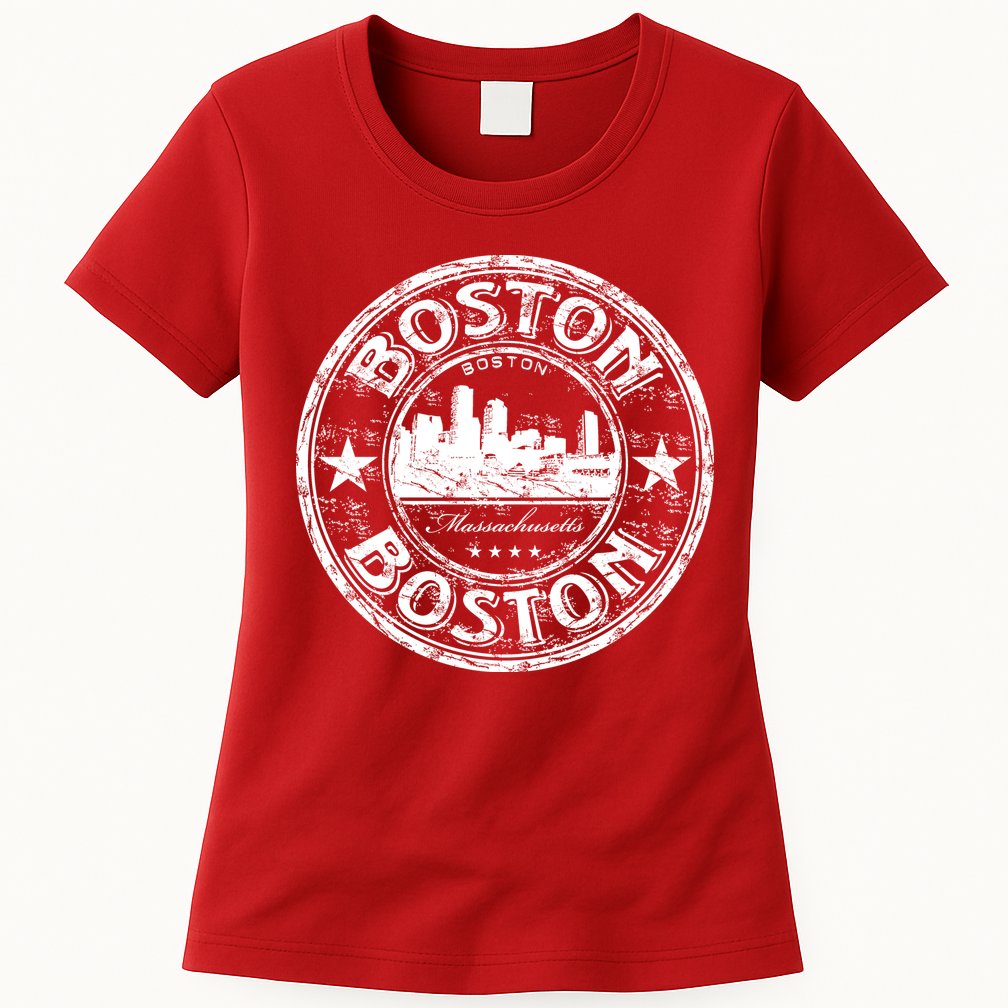Boston Vintage Logo Womens T-Shirt