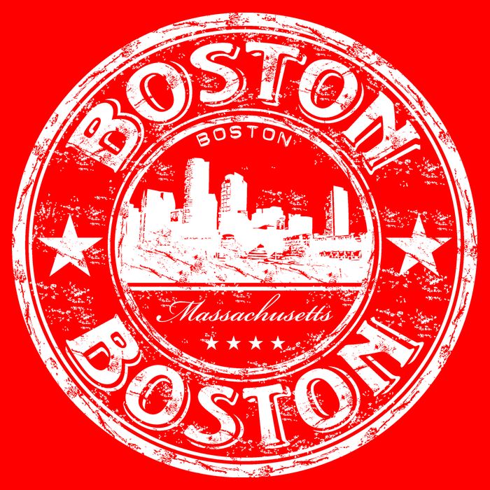 Boston Vintage Logo Womens T-Shirt