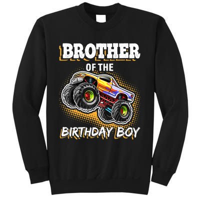 Brother of the Birthday Boy Monster Truck Birthday Gift Sweatshirt