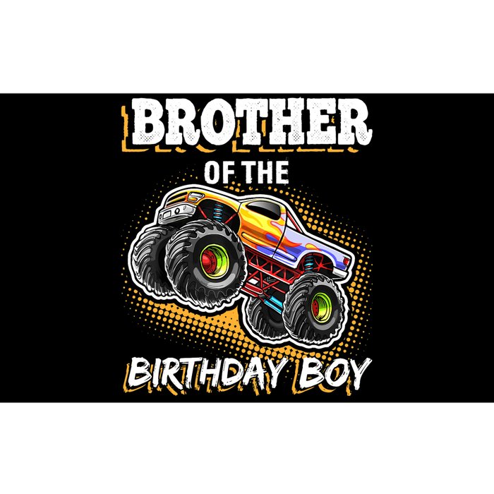 Brother of the Birthday Boy Monster Truck Birthday Gift Bumper Sticker