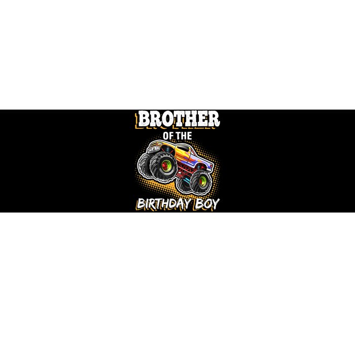 Brother of the Birthday Boy Monster Truck Birthday Gift Bumper Sticker