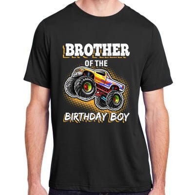 Brother of the Birthday Boy Monster Truck Birthday Gift Adult ChromaSoft Performance T-Shirt