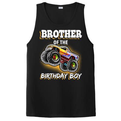 Brother of the Birthday Boy Monster Truck Birthday Gift PosiCharge Competitor Tank