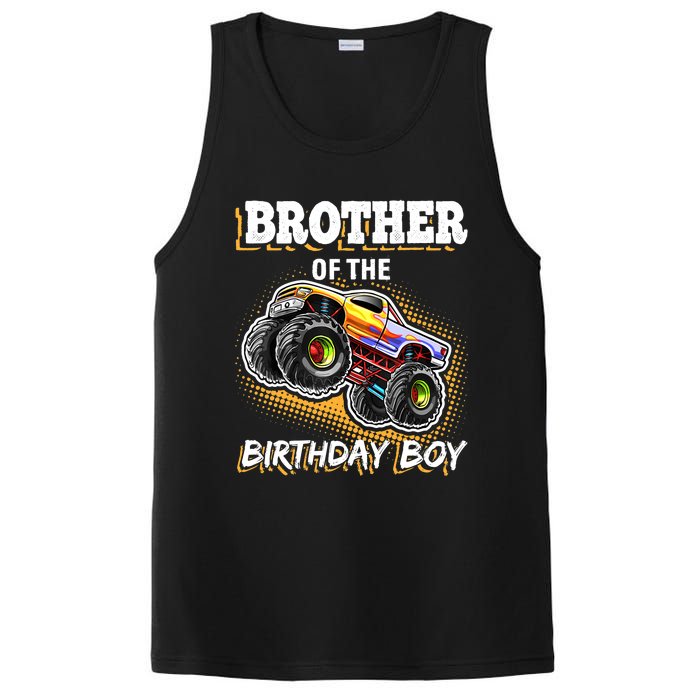 Brother of the Birthday Boy Monster Truck Birthday Gift PosiCharge Competitor Tank