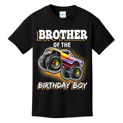 Brother of the Birthday Boy Monster Truck Birthday Gift Kids T-Shirt