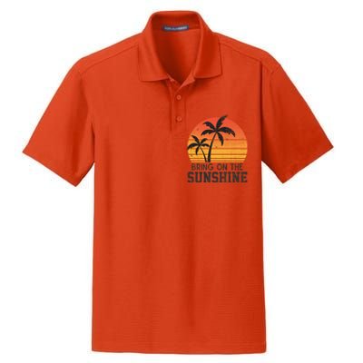 Bring On The Sunshine Summertime Summer Season Summer Vibes Gift Dry Zone Grid Polo