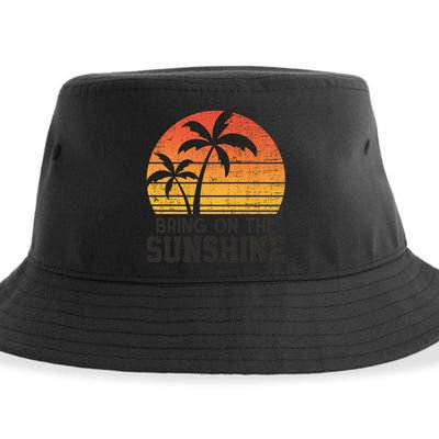 Bring On The Sunshine Summertime Summer Season Summer Vibes Gift Sustainable Bucket Hat