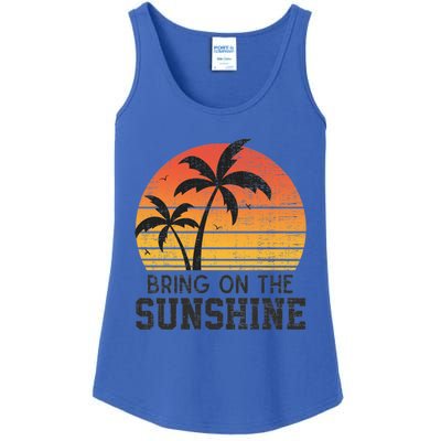 Bring On The Sunshine Summertime Summer Season Summer Vibes Gift Ladies Essential Tank