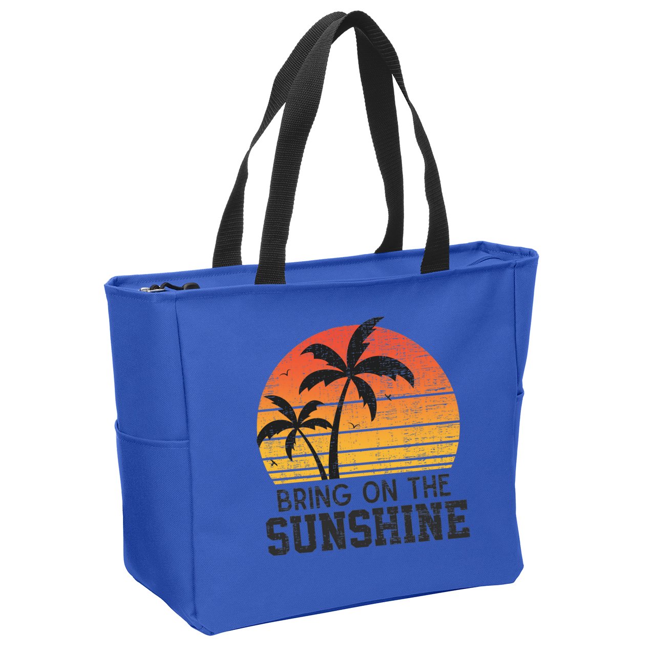 Bring On The Sunshine Summertime Summer Season Summer Vibes Gift Zip Tote Bag