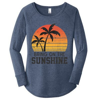 Bring On The Sunshine Summertime Summer Season Summer Vibes Gift Women's Perfect Tri Tunic Long Sleeve Shirt