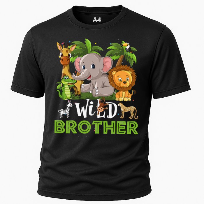 Brother of the Wild Zoo Birthday Safari Jungle Animal Funny Cooling Performance Crew T-Shirt