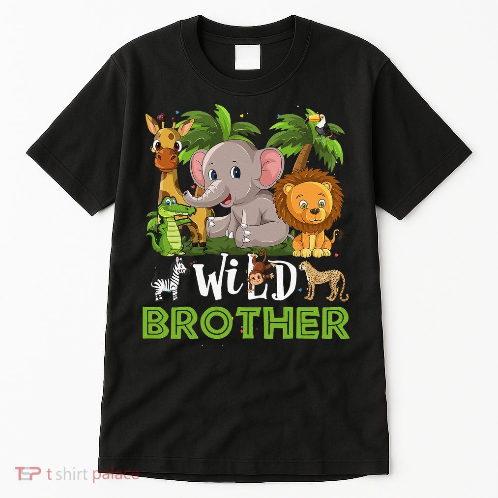 Brother of the Wild Zoo Birthday Safari Jungle Animal Funny Tall T-Shirt