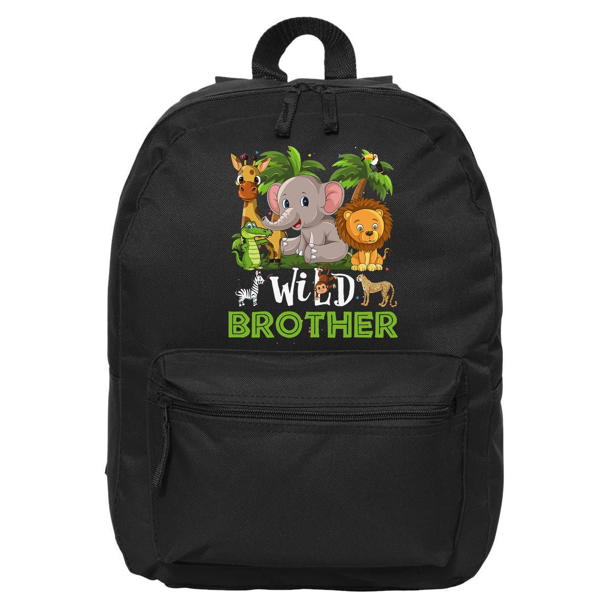 Brother of the Wild Zoo Birthday Safari Jungle Animal Funny 16 in Basic Backpack