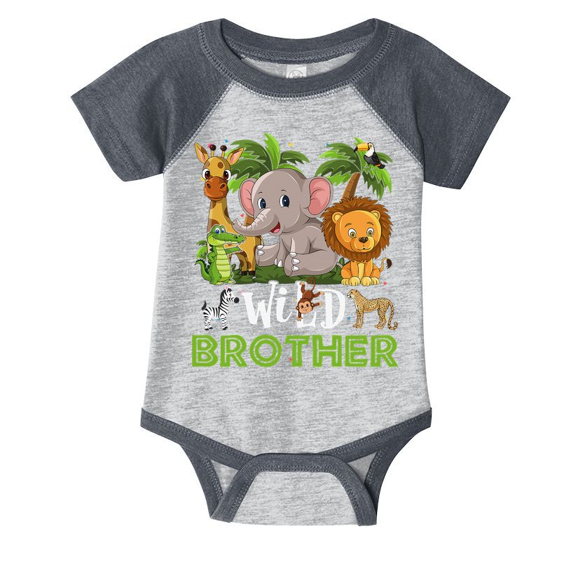 Brother of the Wild Zoo Birthday Safari Jungle Animal Funny Infant Baby Jersey Bodysuit