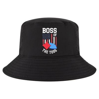 Boss Of The Toss Funny Cornhole Gifts For Bean Bag Toss Cool Comfort Performance Bucket Hat