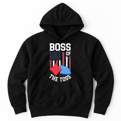 Boss Of The Toss Funny Cornhole Gifts For Bean Bag Toss Hoodie