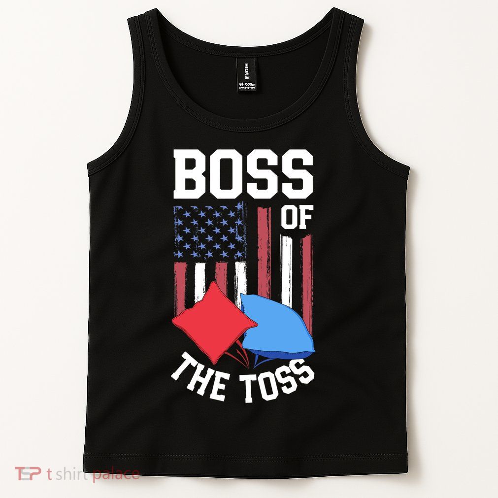 Boss Of The Toss Funny Cornhole Gifts For Bean Bag Toss Tank Top