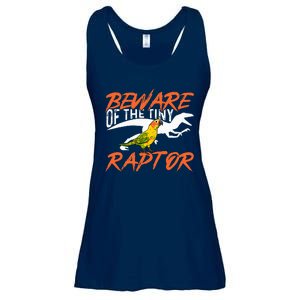 Beware Of The Tiny Raptor Parrot Bird Conure Ladies Essential Flowy Tank