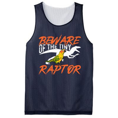 Beware Of The Tiny Raptor Parrot Bird Conure Mesh Reversible Basketball Jersey Tank